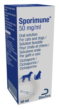 Dechra Veterinary Products has announced that Sporimune (ciclosporin), its treatment for atopic dermatitis in dogs, has now been licensed for the symptomatic treatment of chronic allergic dermatitis in cats.