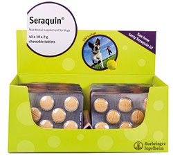 Boehringer Ingelheim Vetmedica is launching trial size Seraquin dispensing strips to enable clients to experience a week’s supply of the UK’s number one veterinary joint support supplement for cats and dogs1.  Rob Lucy, brand manager for Seraquin, says: “With 9 out of 10 dogs and cats eating Seraquin as a treat2,3, the new dispensing strips are a great way to enable pet owners to experience just how palatable it is.”  Each pack of Seraquin dog dispensing strips contains 40 strips of 10 chewable tablets, while each pack of Seraquin cat and small dog dispensing strips contains 10 strips of 20 chewable tablets.  For every pack of Seraquin dog dispensing strips purchased, veterinary practices will get one pack of Seraquin cat and small dog dispensing strips free. In addition, Boehringer Ingelheim will make a £20 donation to Hounds for Heroes on behalf of each practice that orders Seraquin Dispensing Boxes*. The donations will help to buy, train and support an assistance dog for an injured or disabled man or woman from the UK armed forces or civilian emergency services.  For further information on Seraquin, or the new Seraquin dispensing strips, please contact your Boehringer territory manager.