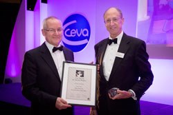 Timothy Phillips, a Plymouth-based vet from the Elm Veterinary Group (above right), was awarded the Chris Laurence Vet of the Year Award