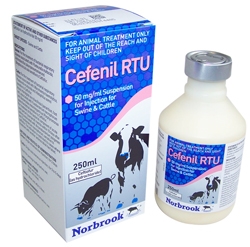 Norbrook Laboratories has launched a ready-to-use suspension version of its Cefenil antibiotic.